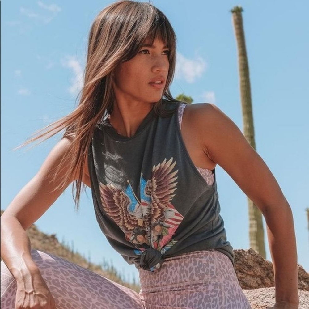 Spell Graphic Tank Top - Black and Blue